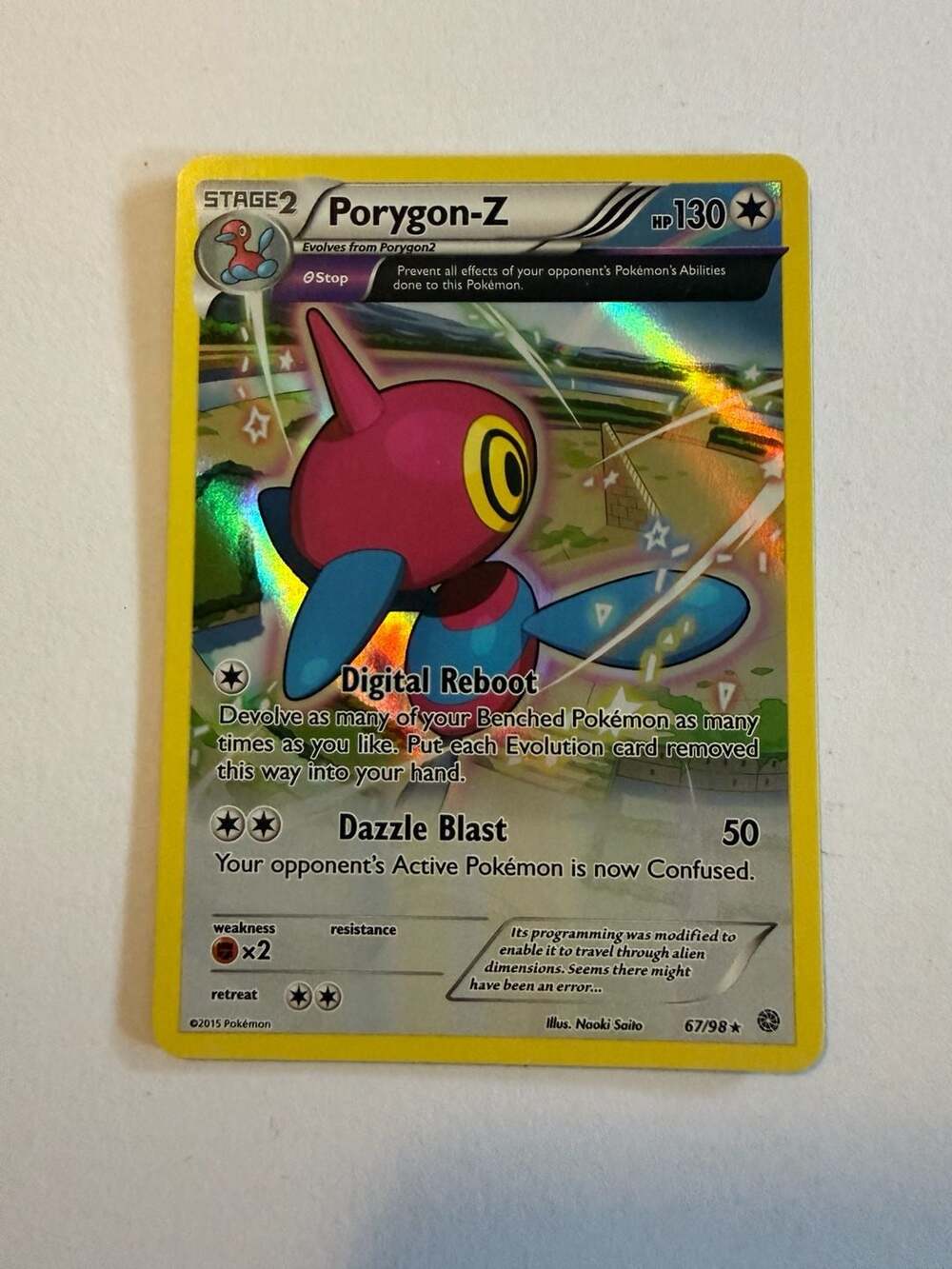 Pokemon Porygon-Z 67/98 Holo Ancient Origins Trading Card